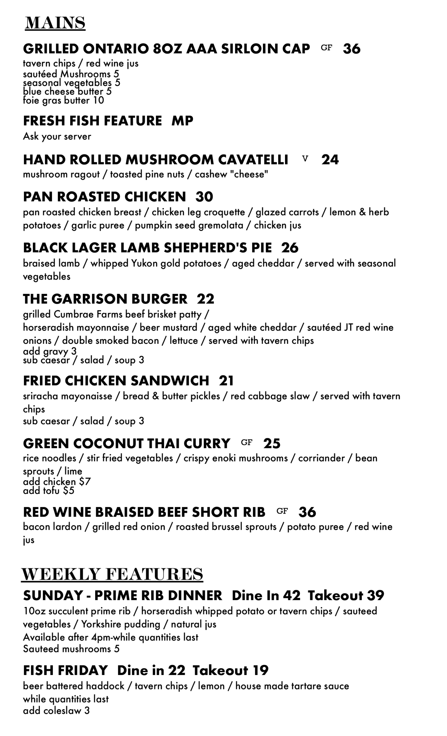 aaa fish house menu